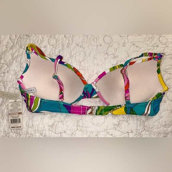 NWT! TRINA TURK BIKINI top and two bottoms — Size 12 — Ret: $236!!! - Picture 3 of 10